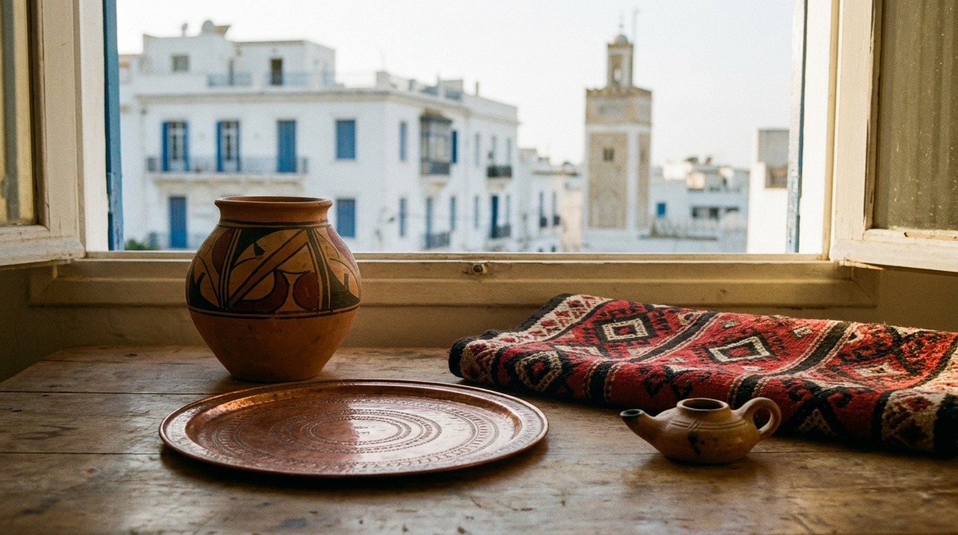 Artisanat algérien : poterie kabyle, cuivre et tapis