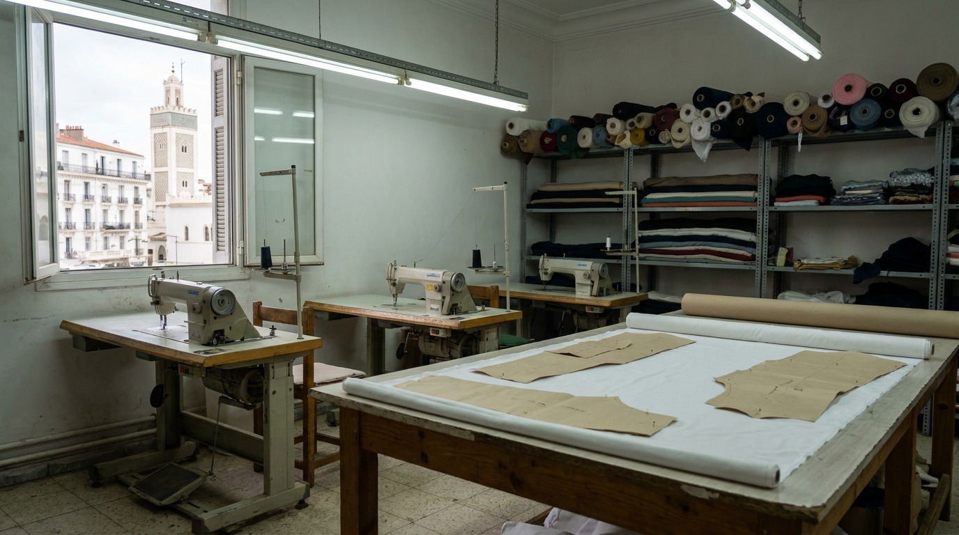 Atelier de confection équipé de machines neuves en Algérie