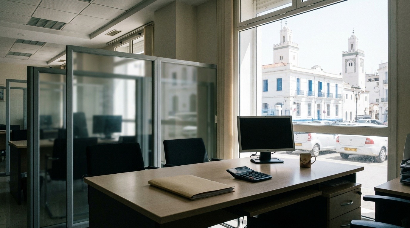 Bureau de conseiller dans une banque algérienne