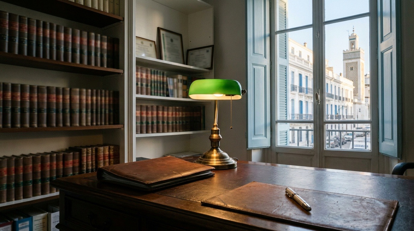 Cabinet d'avocat en Algérie avec bibliothèque juridique