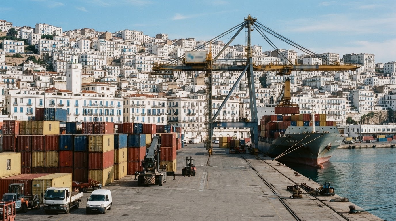 Conteneurs au port d'Alger