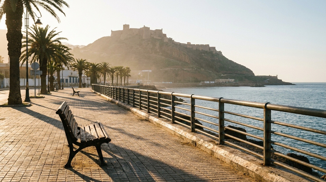 Corniche d'Oran au coucher du soleil