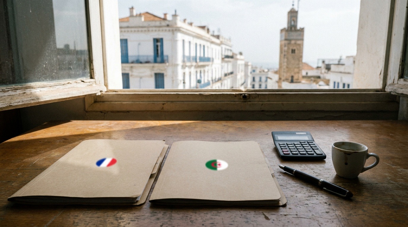 Dossiers fiscaux français et algérien avec calculatrice