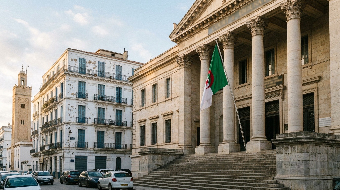 Façade d'un tribunal en Algérie