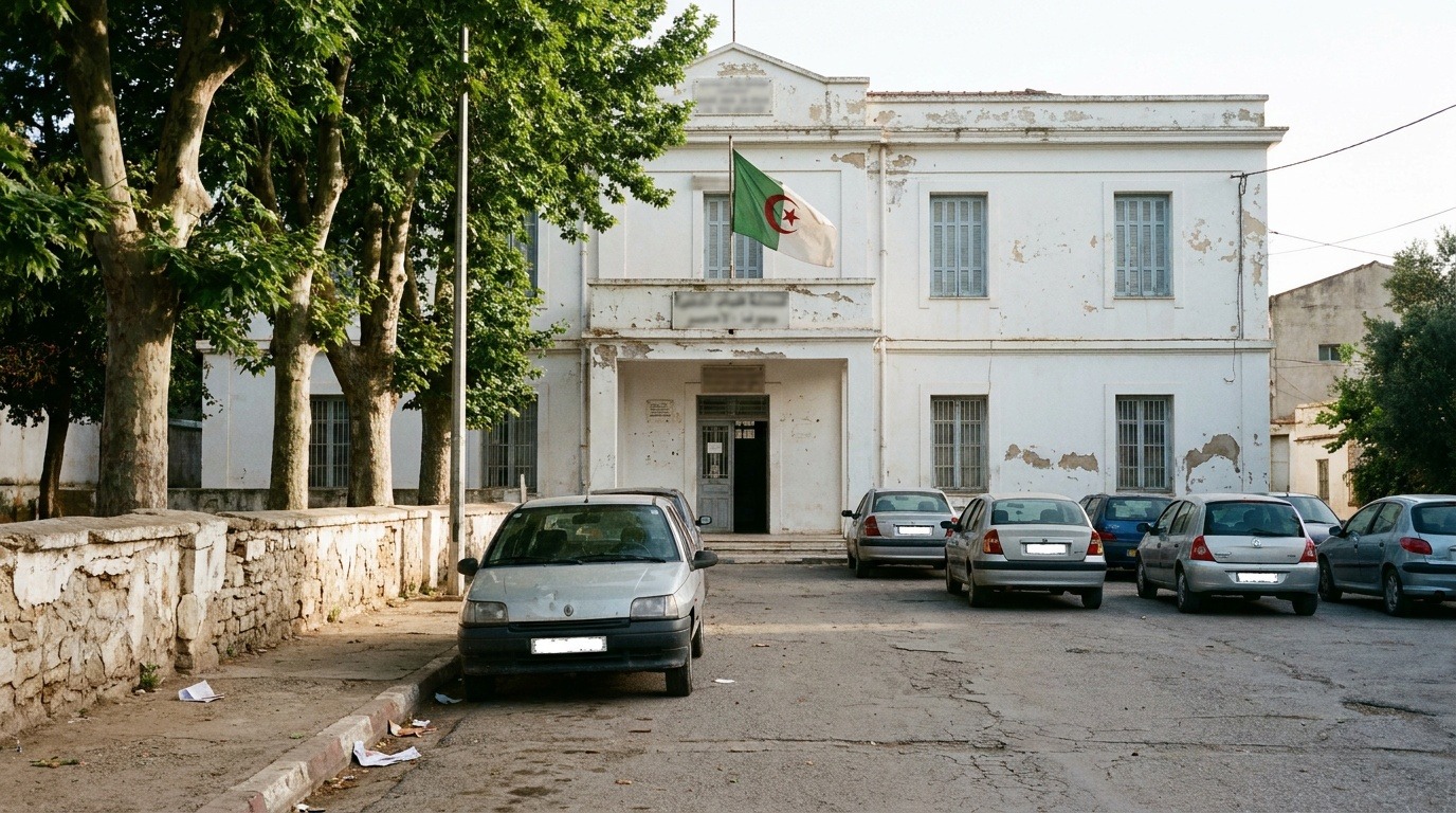 Façade d'une mairie (APC) en Algérie