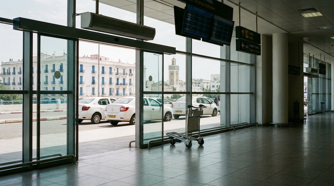 Hall d'arrivée de l'aéroport d'Alger