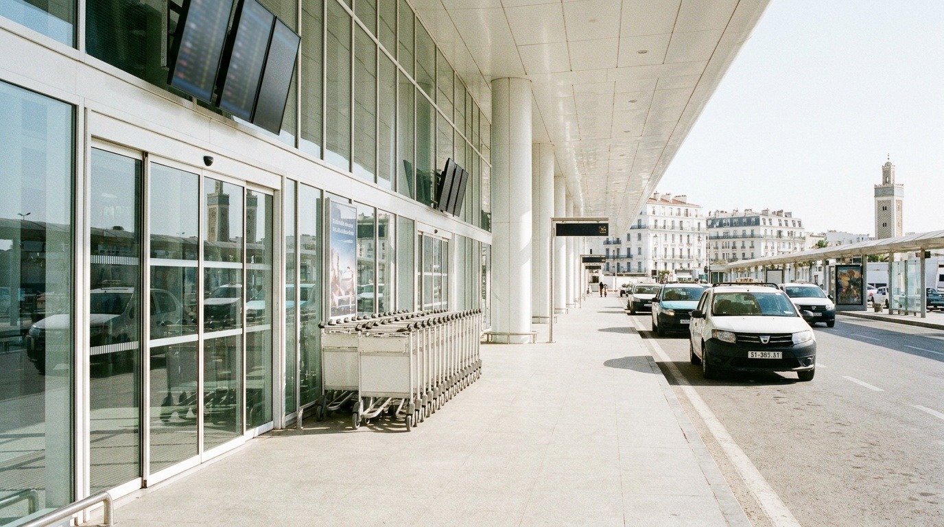 Hall des arrivées de l'aéroport d'Alger