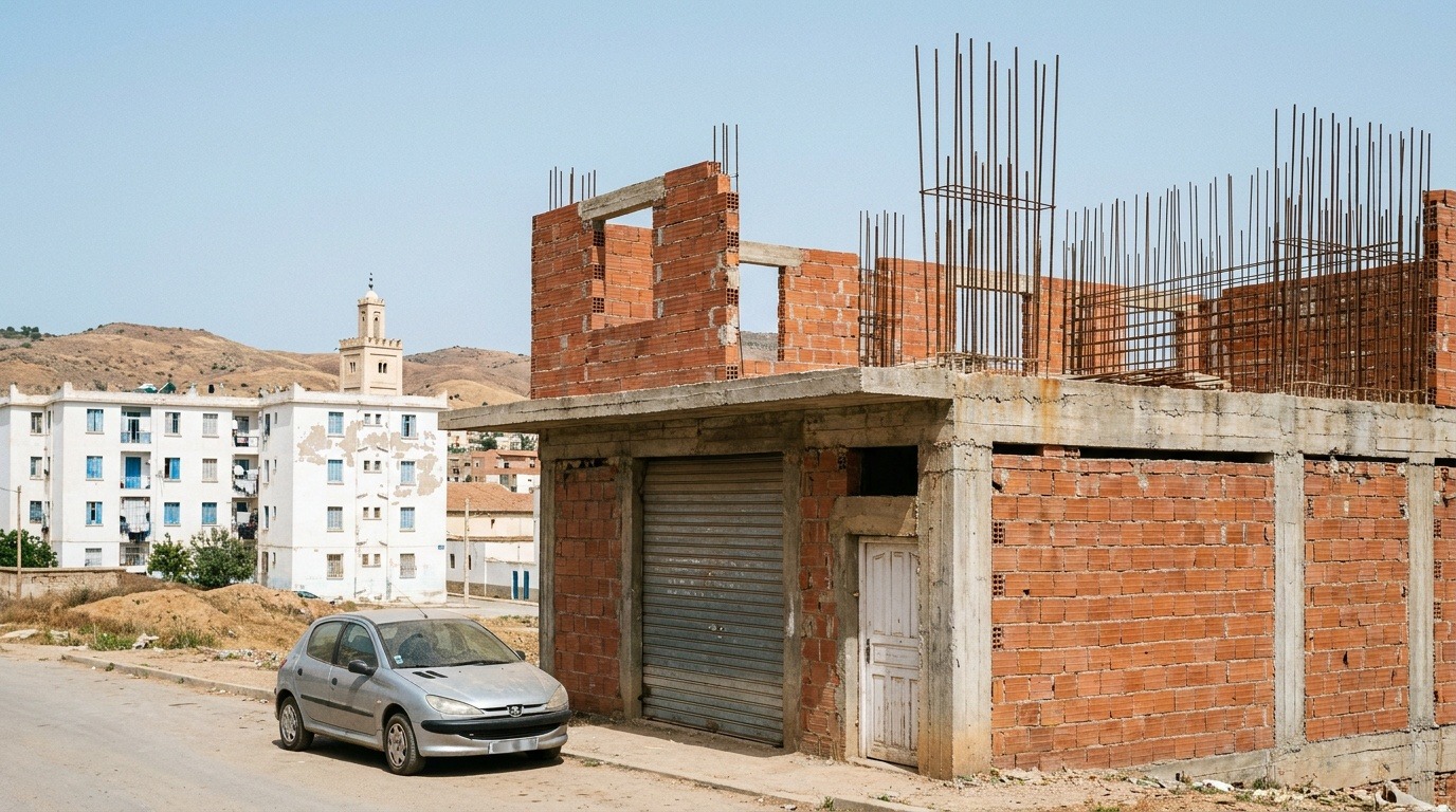 Maison en construction en Algérie