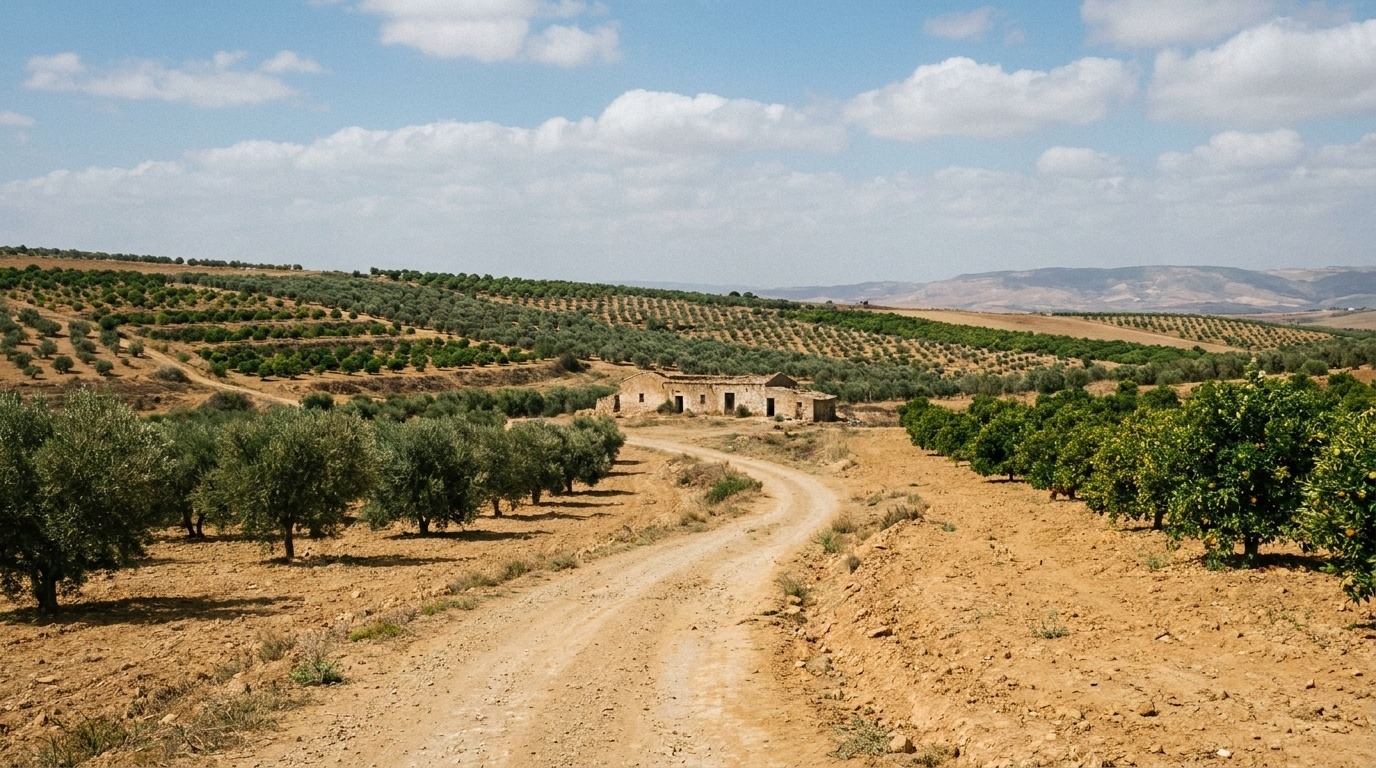 Oliveraies et vergers du nord de l'Algérie