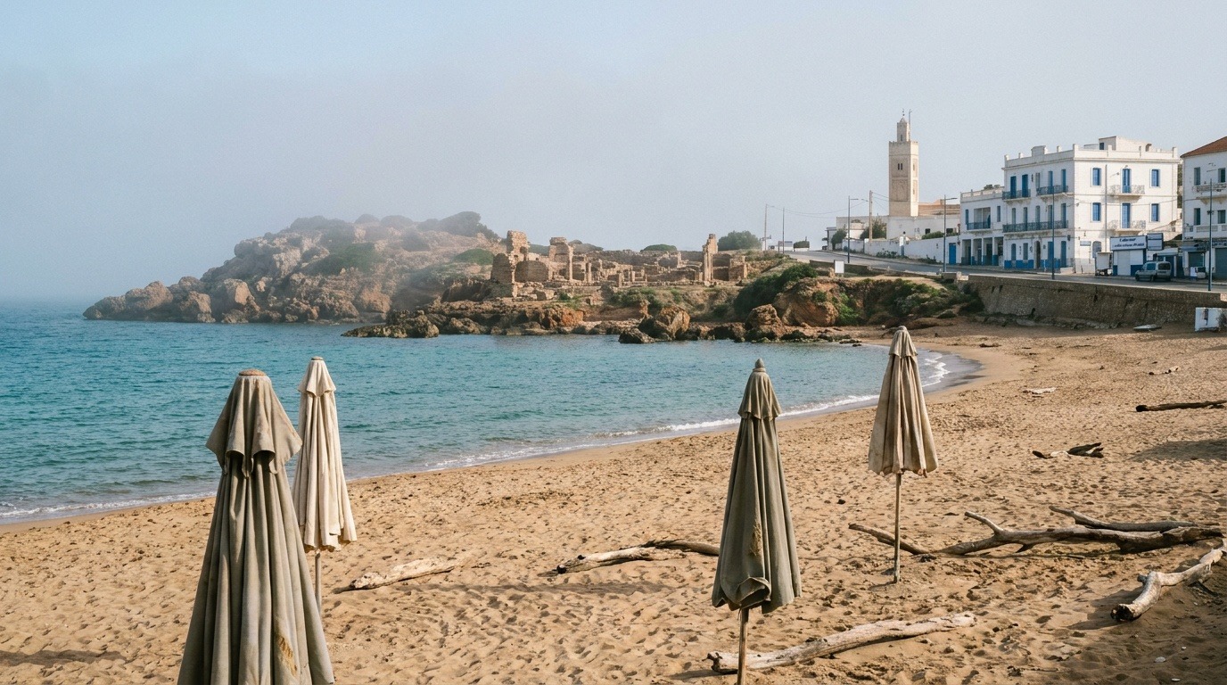 Plage de la côte algérienne près de Tipaza