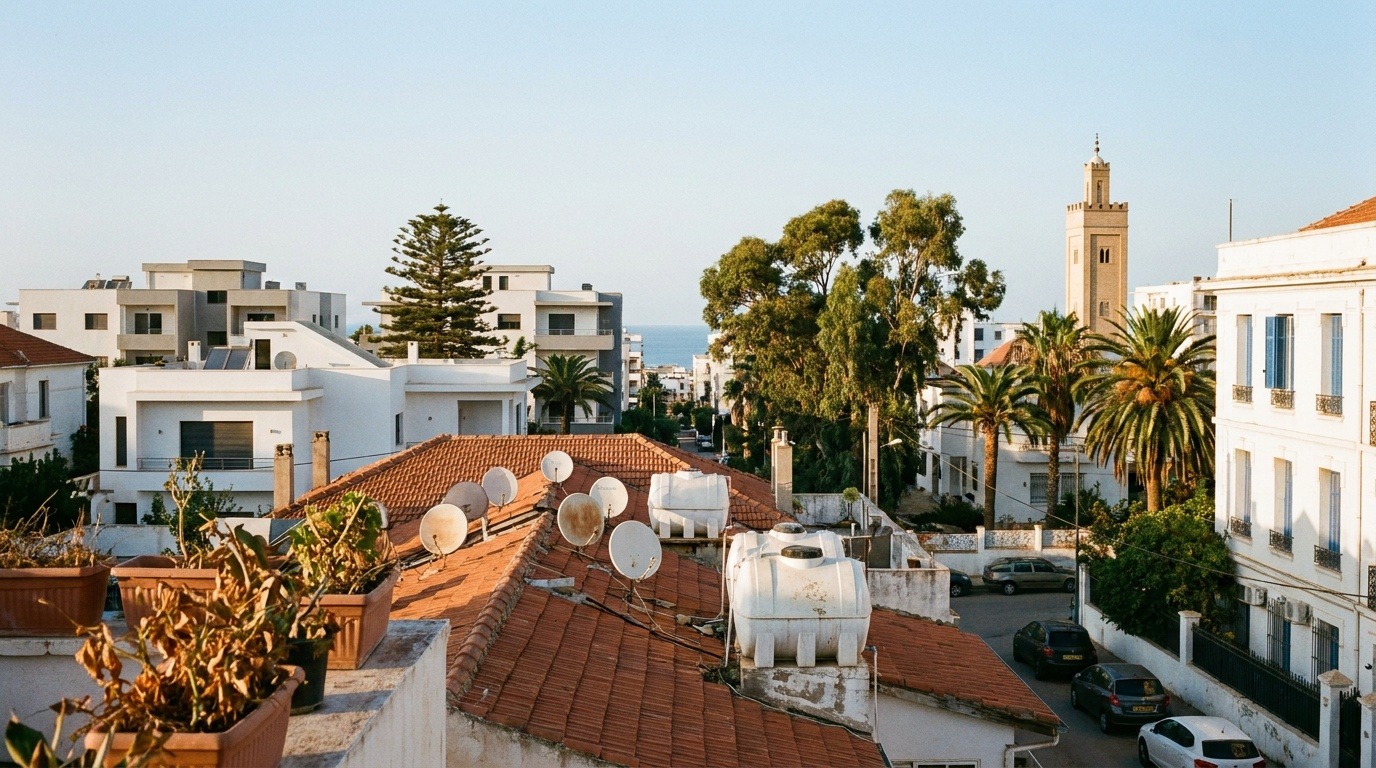Quartier résidentiel des hauteurs d'Alger