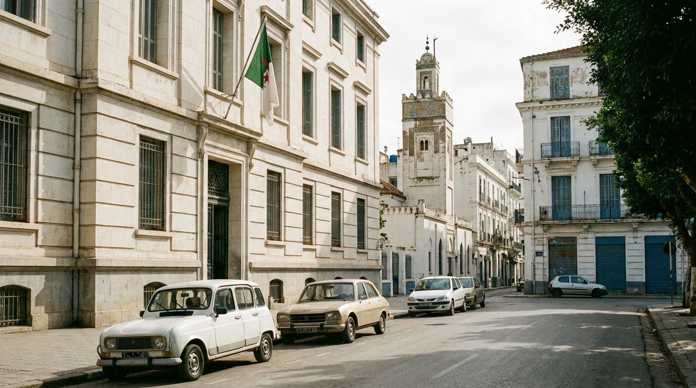 Rue administrative calme à Alger