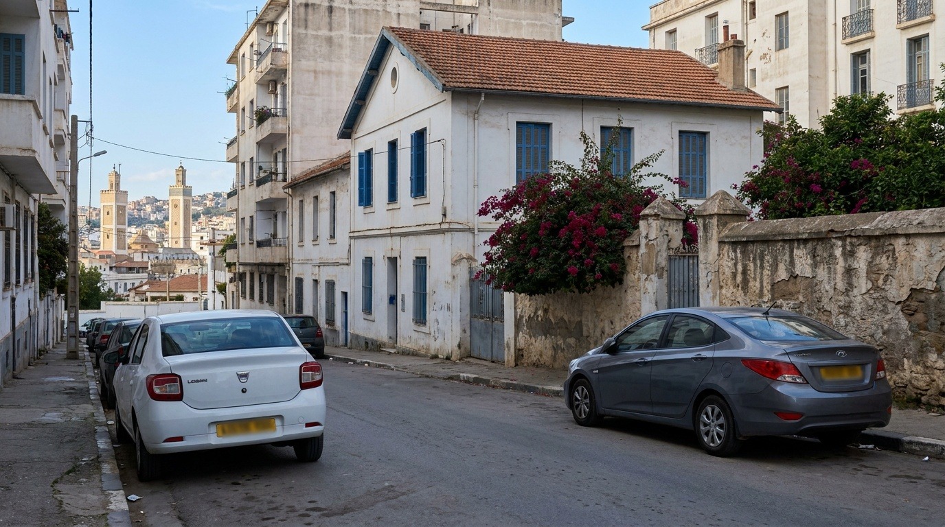 Rue résidentielle de Kouba à Alger