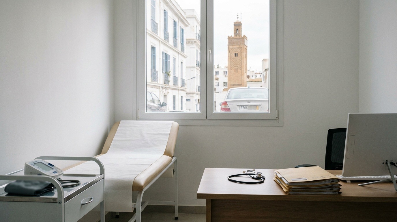 Salle de consultation d'une clinique privée en Algérie