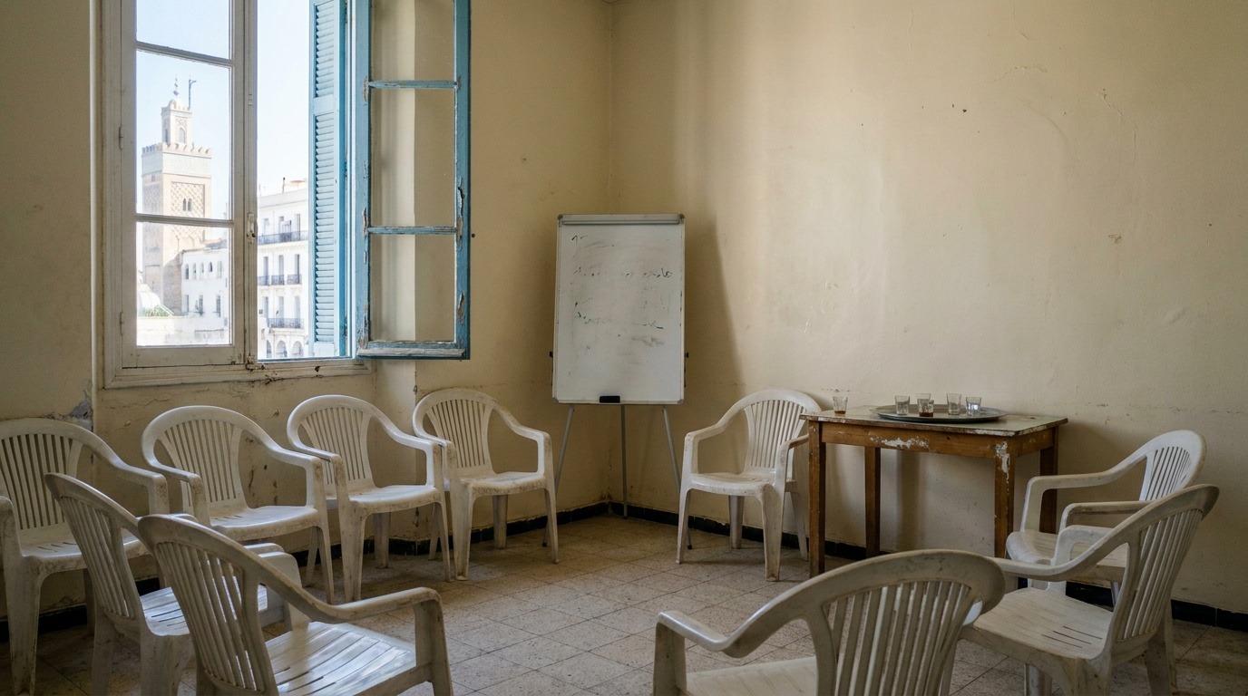 Salle de réunion d'une association de quartier