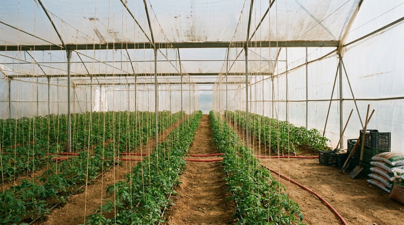 Serre agricole moderne en Algérie