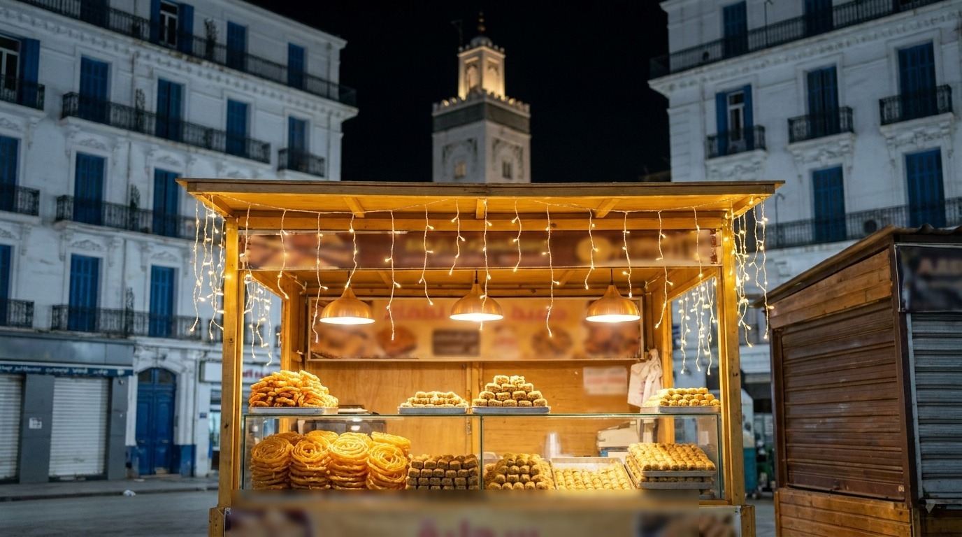 Stand de zlabia et qalb el louz un soir de Ramadan