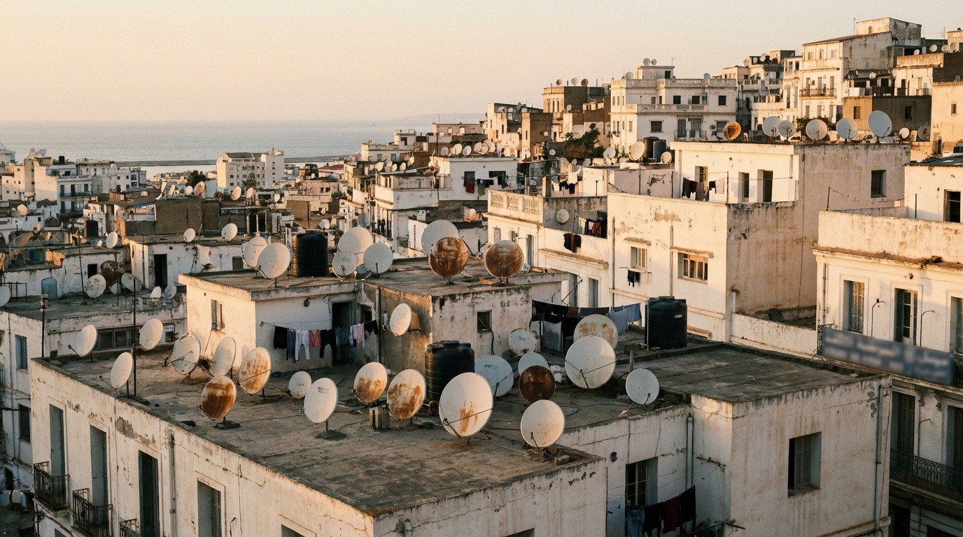 Toits d'Alger hérissés de paraboles