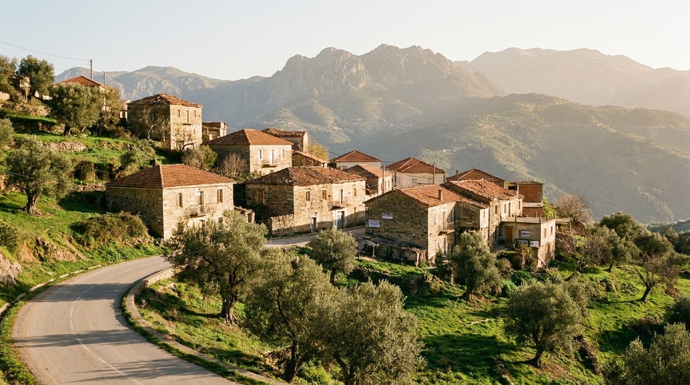Village de Kabylie en Algérie